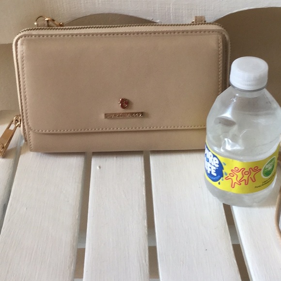 🛍️SOLD Spartina Crossbody Purse Wallet Handbag  Like New Cream Tan - Picture 13 of 16